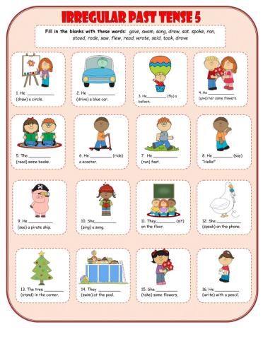 Irregular Past Tense 5
