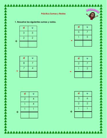 Sumas y restas