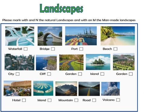 Landscapes Natural and Man-made