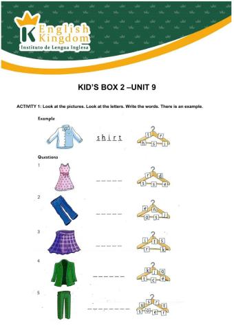 EK -Kid's Box 2 -Unit 9