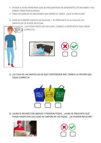 Ayuda a juan a resolver algunos situaciones