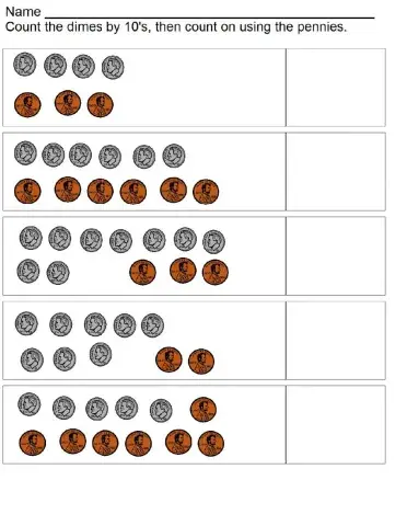 Dimes and Pennies Counting