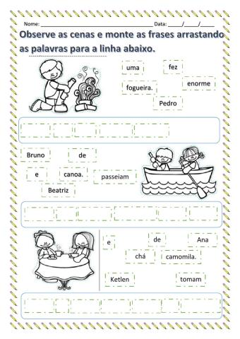 Formação e organizaçao de frases