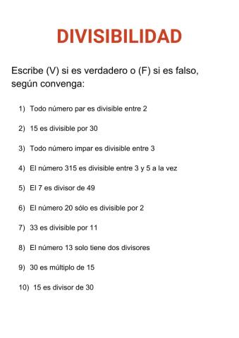 Divisibilidad