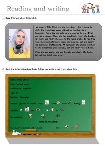 Reading and writting