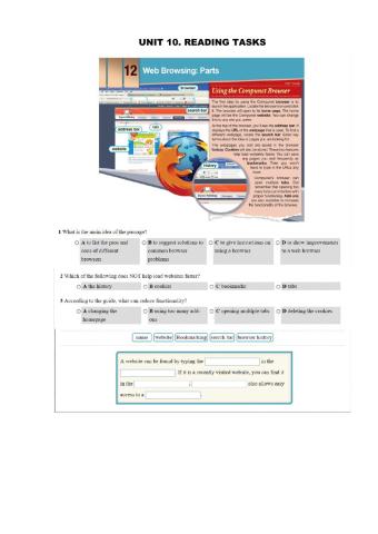 Unit 10 reading task