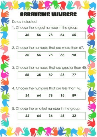 Arranging Numbers
