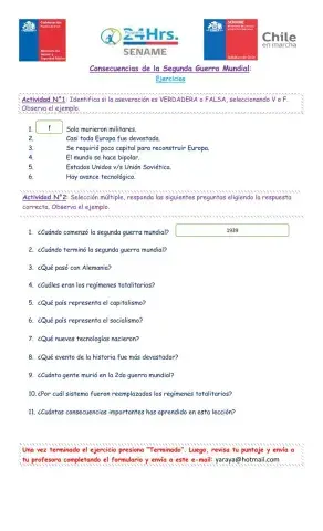 Consecuencias de la 2da guerra mundial