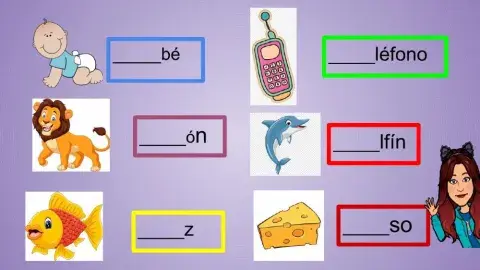 Completa palabras con sílabas