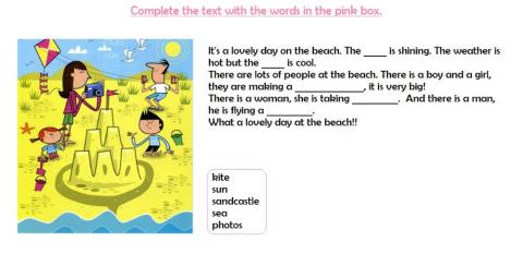 At the beach - Activities