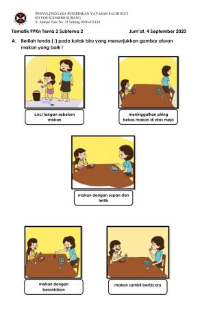 Aturan Makan dan Menjaga Adik