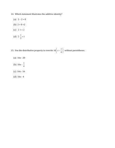 Arithmetic Properties 2