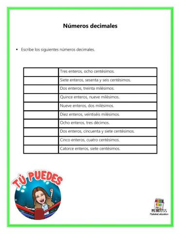 Números Decimales