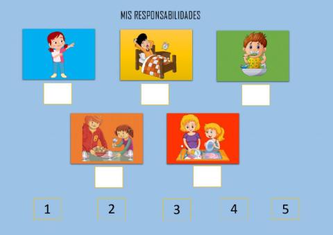 Compartimos tareas en casa.