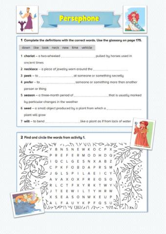 Persephone: Vocabulary and Reading Comprehension