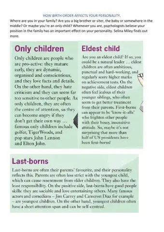 The order in the family