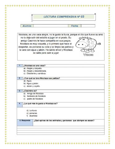 Comprensión lectora 2