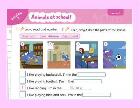 Parts of the school & activities