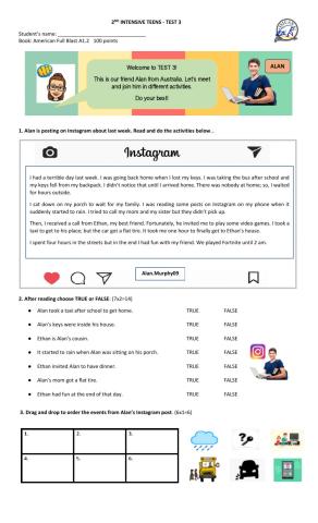 Test 3 - 2º Intensive TEENS ISICANA