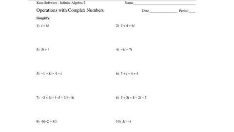 Operations with complex numbers