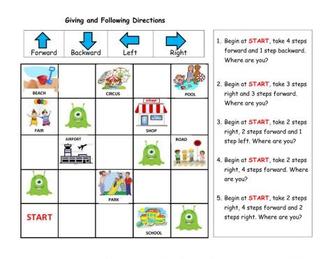 Giving and Following Directions