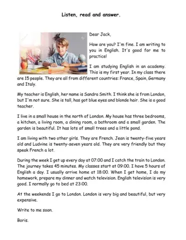 Read,listen and answer.