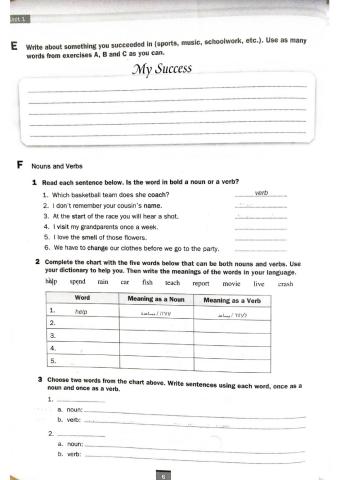 Worksheet from Keep Thinking Workbook p 6