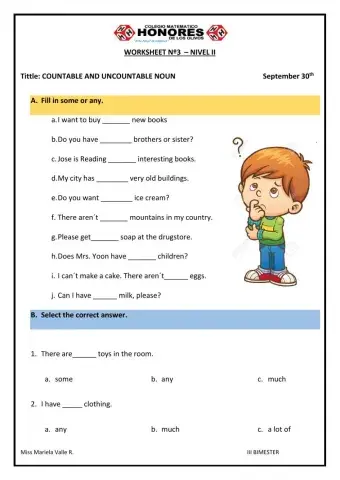 Countable and uncountable noun