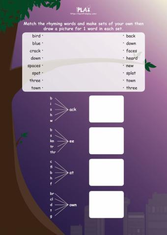 Bat vs Poss - Rhyming Words