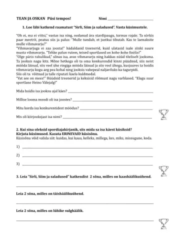 Tean ja oskan. Püsi tempos