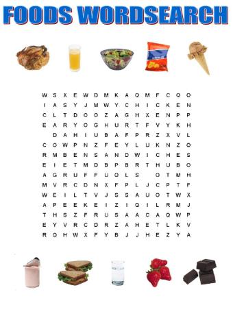Foods wordsearch tiger 3 macmillan