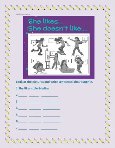 Likes - doesn't like