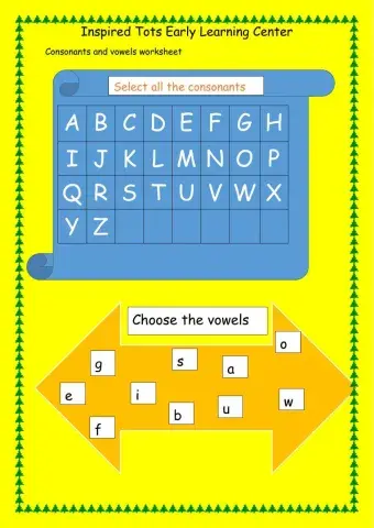 Consonants and Vowels