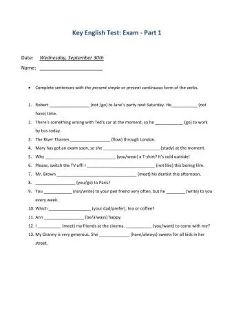 Compact KEY 2nd edition - Units 1-5 part 1