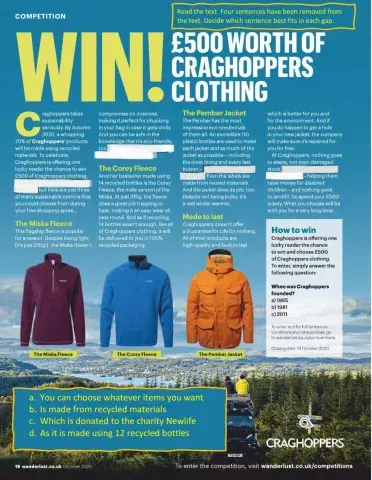 Recycled clothes and passive voice