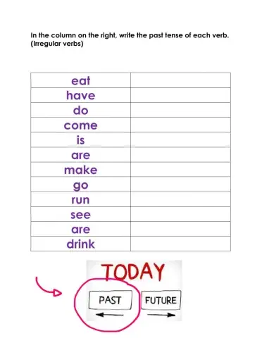 Irregular verbs