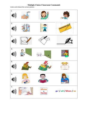 classroom commands