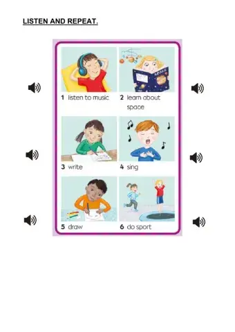 Activities I can and can't do at school