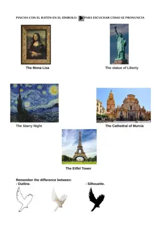 Arts and Craft Vocabulary: Masterpieces