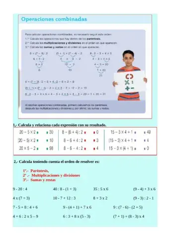 Operaciones combinadas