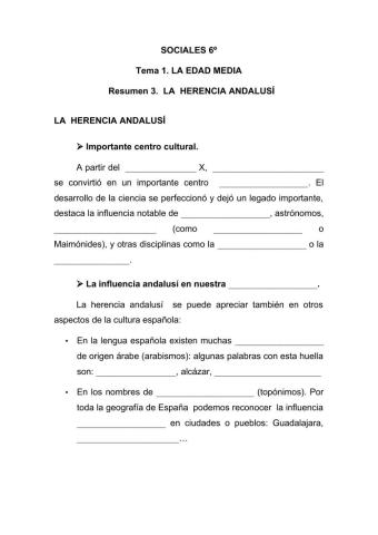 La herencia andalusí