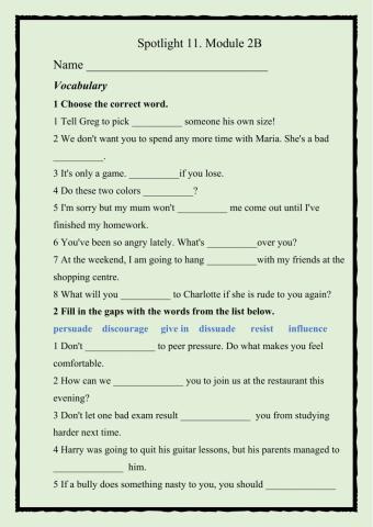 Spotlight 11, module 2B