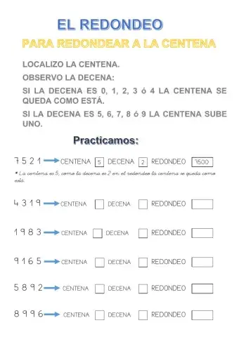 Redondeo a la centena