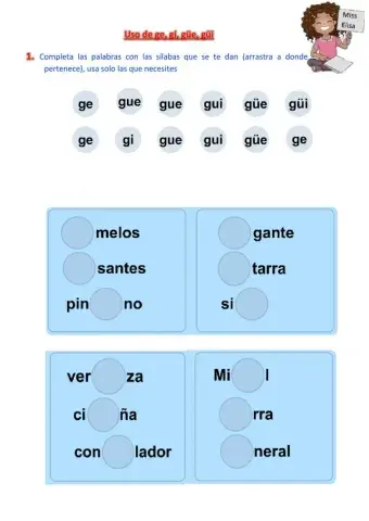 Uso de la ge,gi,gue,gui