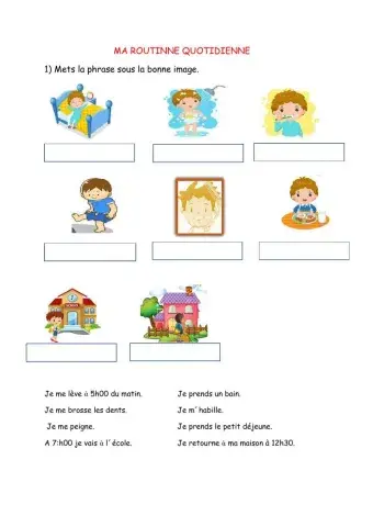 La routne quotidienne