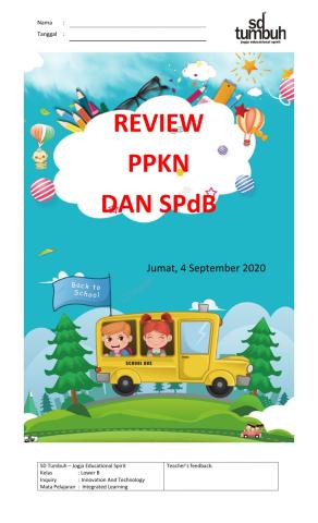 Review PPKn dan SPdB 1A