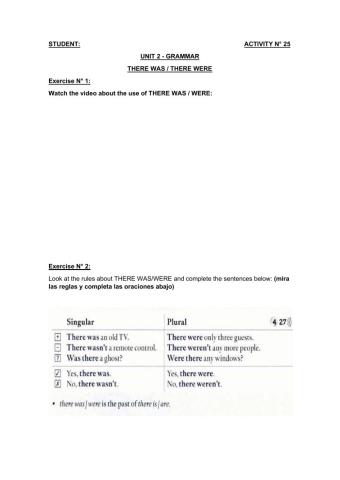 There was - There were