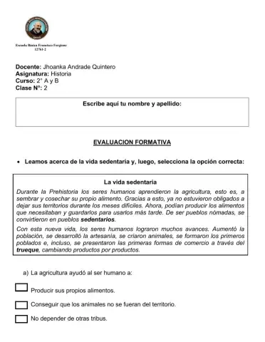 Conocer el modo de vida sedentario de los pueblos originarios