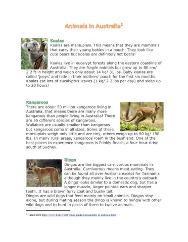 Animals in Australia