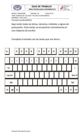 El teclado alfabético